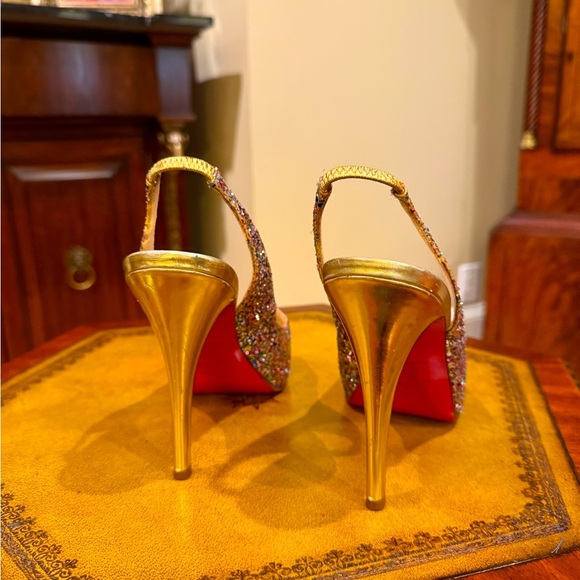 CHRISTIAN LOUBOUTIN 
Glitter No Prive 120 Pumps size 38 UK 4” Heel MSRP $895 - Picture 7 of 15
